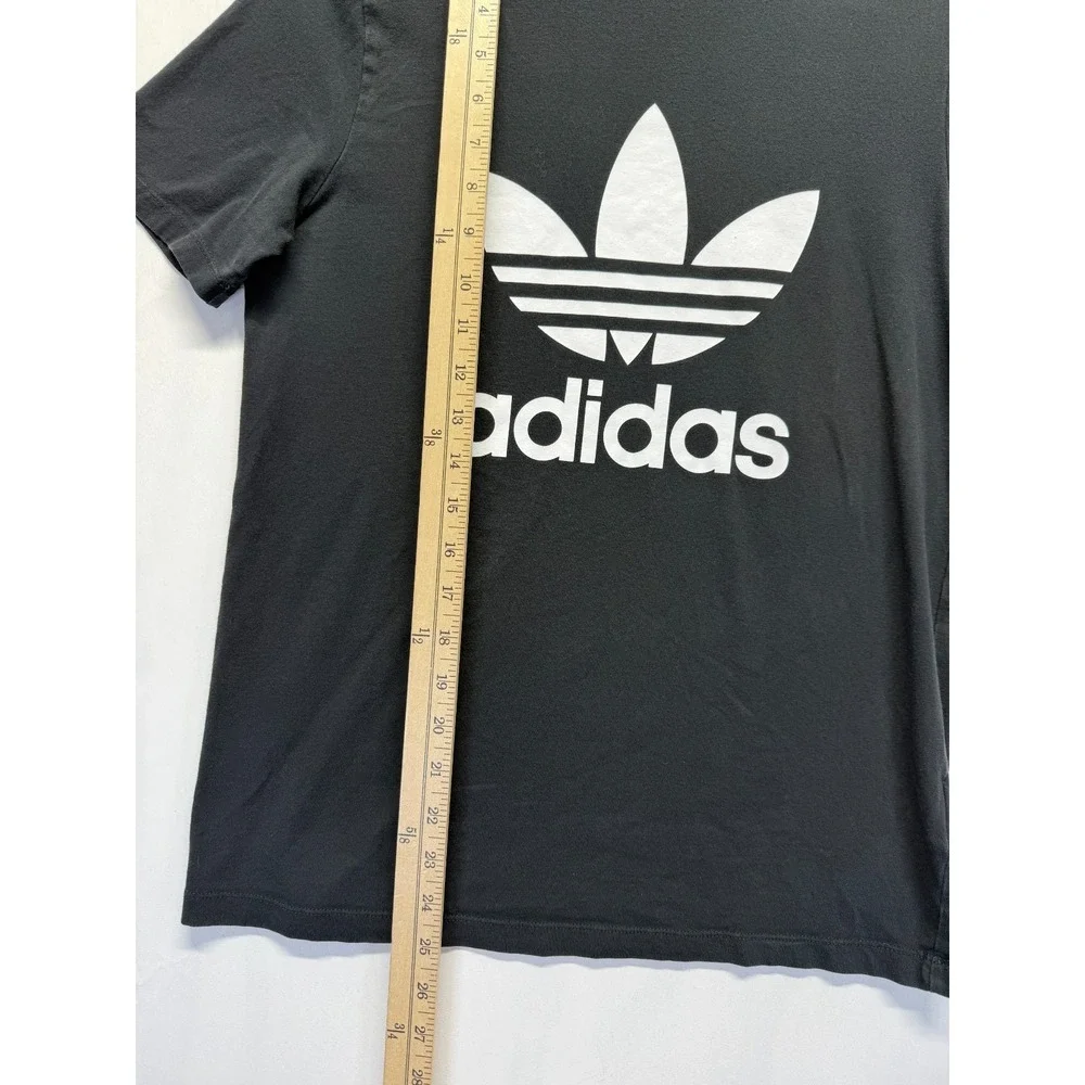 Adidas Originals Adicolor Trefoil T Shirt Mens Medium‎ Black White Graphic Logo